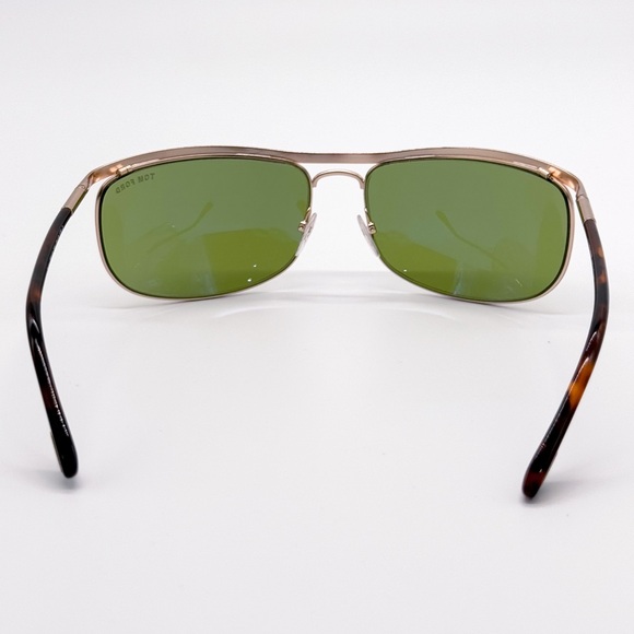 NEW TOM FORD TF418 28N AVIATOR UNISEX GOLD SUNGLASSES RYDER FT0418/S 28N EYEWEAR - Picture 6 of 10